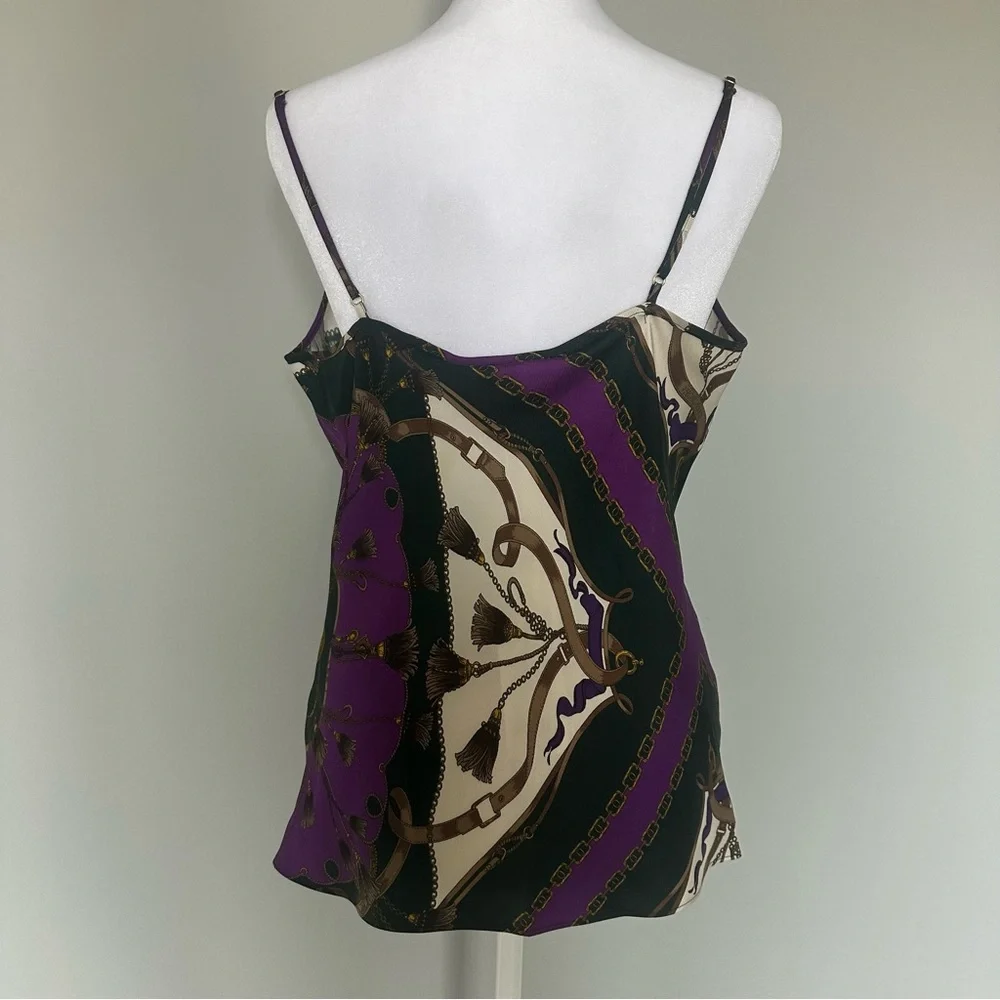 NWT Veronica Beard Sola Silk Camisole Top. Unique and Beautiful. Size 8. - Picture 4 of 12